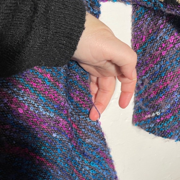 Vintage Designer Koos Ven Akker Knit Dress with Patchwork Detail Size 10 - Picture 10 of 12